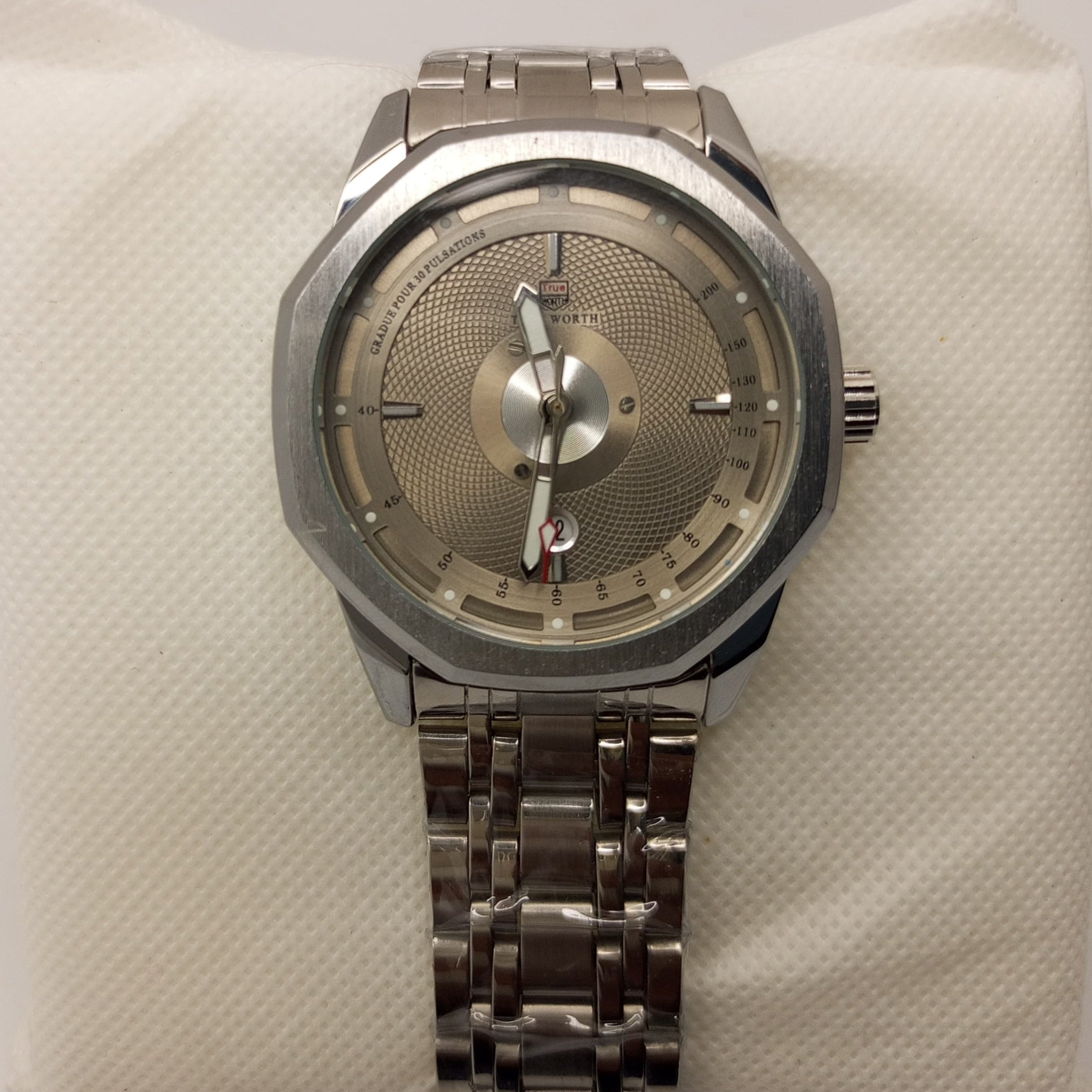 True worth men's  Silver Watch